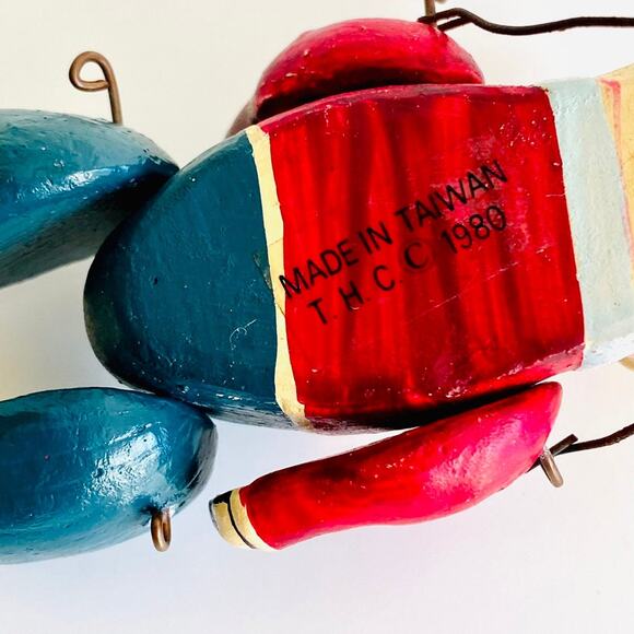 Rare 1980 Jointed Dapper Pig Ornament THC Taiwan Vintage - Picture 4 of 9